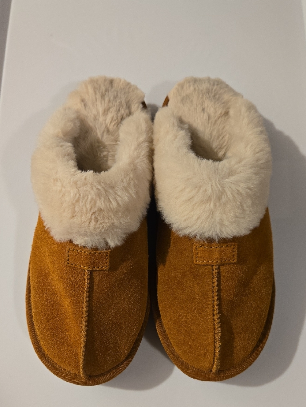 Faux Fur Fuzzy Tan Slip-On Slippers Cozy Cottagecore